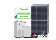 Hệ thống năng lượng mặt trời lai 3 pha Bộ pin năng lượng mặt trời 15KW 30KW có pin lưu trữ