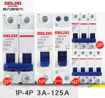 Bộ ngắt mạch công nghiệp thu nhỏ Delixi HDBE 1 ~ 63A 80 ~ 125A 1P 2P 3P 4P AC230 / 400V