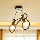 Đèn LED nội thất xe đạp sáng tạo 9w cho ban công phòng ngủ Đen trắng