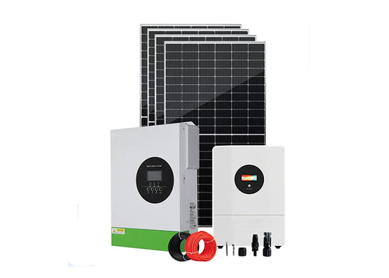 5.5kw Hệ thống lưu trữ năng lượng năng lượng mặt trời Off Grid Full Package Monocrystalline Silicon