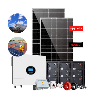 Hệ thống năng lượng mặt trời đầy đủ 5000w Hệ thống năng lượng mặt trời lai nhà 5KW Hệ thống năng lượng mặt trời ngoài lưới