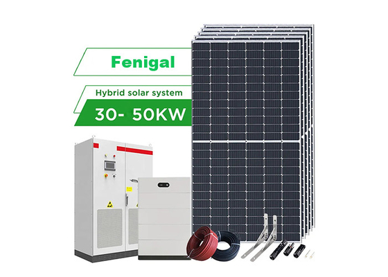 Hệ thống lưu trữ năng lượng pin năng lượng mặt trời 30kw 50kw cho nhà 60Hz