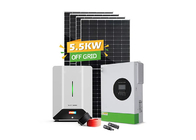 5.5kw Hệ thống lưu trữ năng lượng năng lượng mặt trời Off Grid Full Package Monocrystalline Silicon
