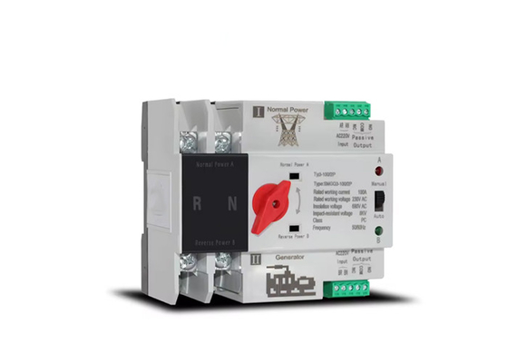 Din Rail Dual Power Auto Transfer Switch Hướng dẫn hoạt động tự động lưới điện / máy phát điện