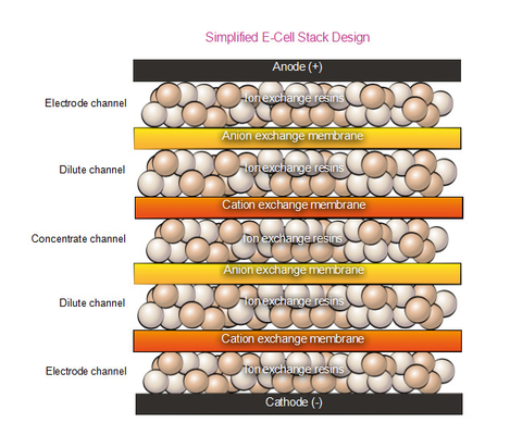Suez EDI E-Cell Stack MK-3 Boron Tối thiểu 0,08 ppb