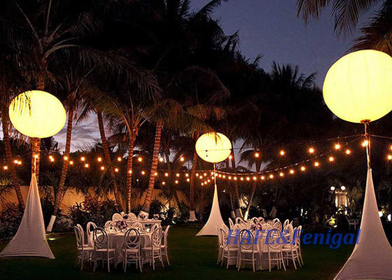 Quảng cáo Đèn bóng đèn Led Inflatable 1-3M Với Logo Đèn bóng LED Đứng cho đồ trang trí hoạt động