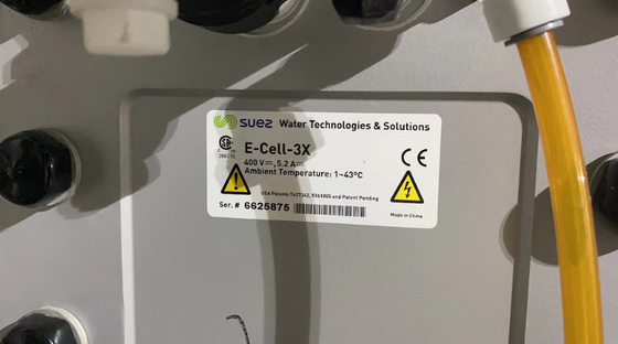 Dòng chảy 5,0 M3/H Veolia Suez Đơn vị EDI E-Cell-3X Suez Để cung cấp nước siêu tinh khiết