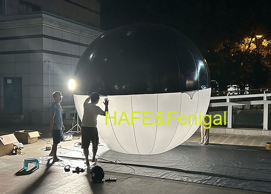 Nhà làm phim treo đèn bóng bay LED hình cầu bơm hơi hai màu