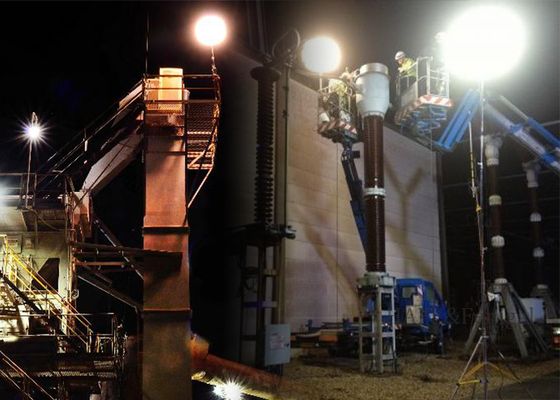 Tháp đèn bong bóng an toàn LED 600W ️ Ánh sáng không chói cho việc sửa chữa đường xá