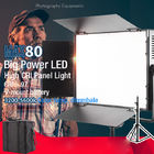 MAX80 Dual CCT Bảng điều khiển LED Studio Đèn 120 độ bằng kim loại