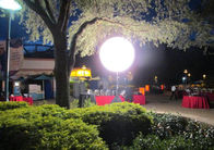 Pearl LED Moon Balloon Light 400w Với Logo In trên Chân đế Trang trí sân khấu Sự kiện