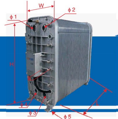 0.5-0.7m3/H EDI Stacks LX-HD-50 cho khử trùng nhiệt độ cao