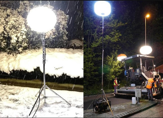 360 độ mặt trời 480W đèn bóng LED Đèn cho ban đêm Xây dựng không tia sáng Khu vực làm việc chiếu sáng