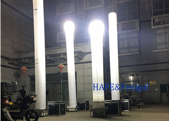 Tháp ngọn hải đăng bơm hơi di động Quảng cáo khẩn cấp Hmi 1000W 1-3M Hỗ trợ tùy chỉnh